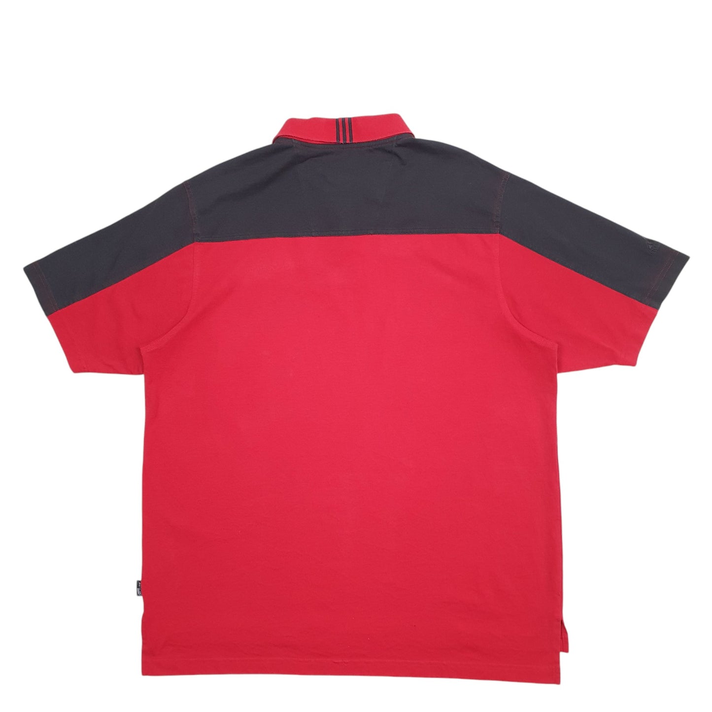 Mens Red Adidas Climalite Short Sleeve Polo Shirt