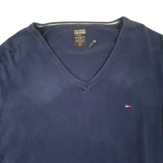 Mens Navy Tommy Hilfiger  Crewneck Jumper