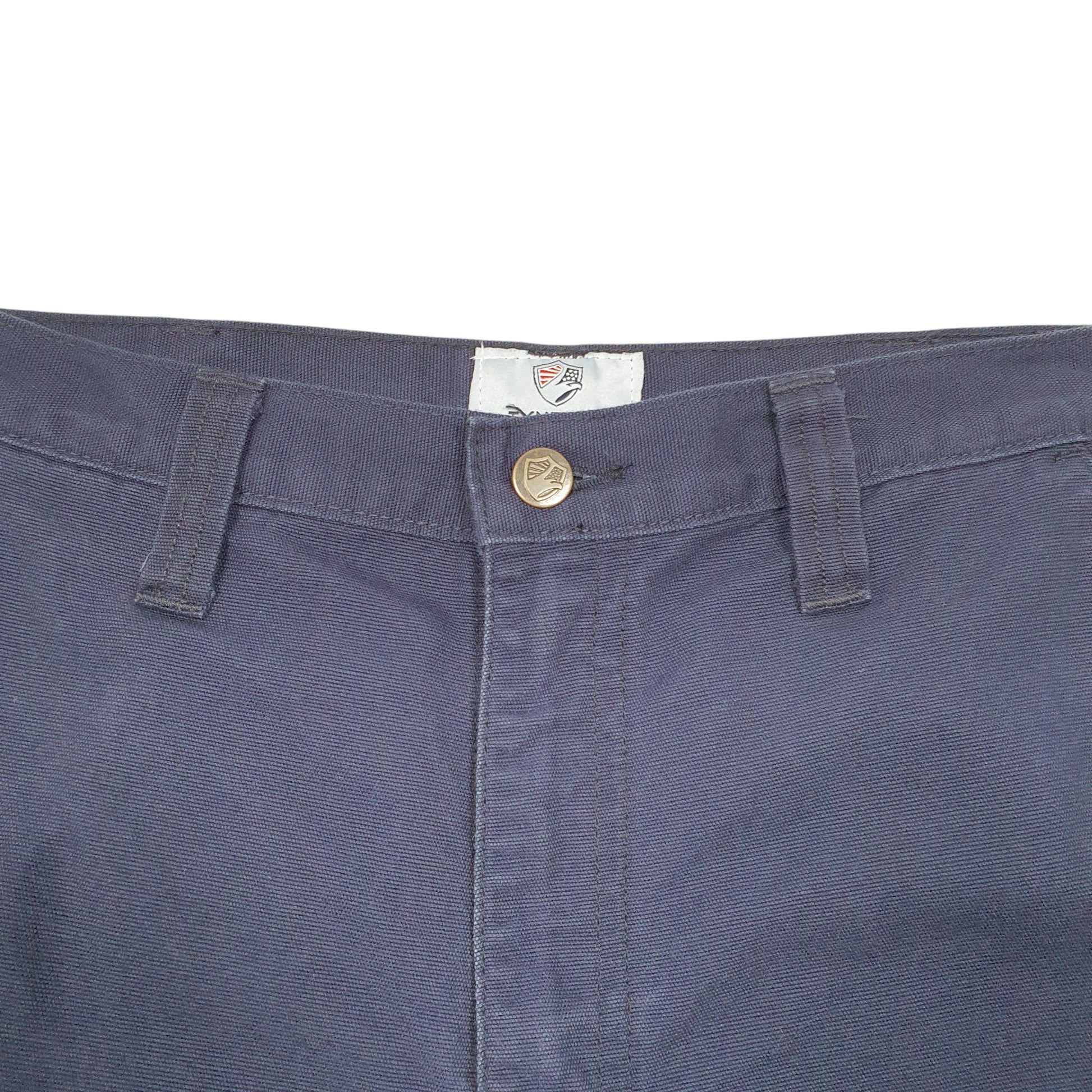 Mens Navy Tyndale Utility Workwear Flame Resistant Cargo Trousers