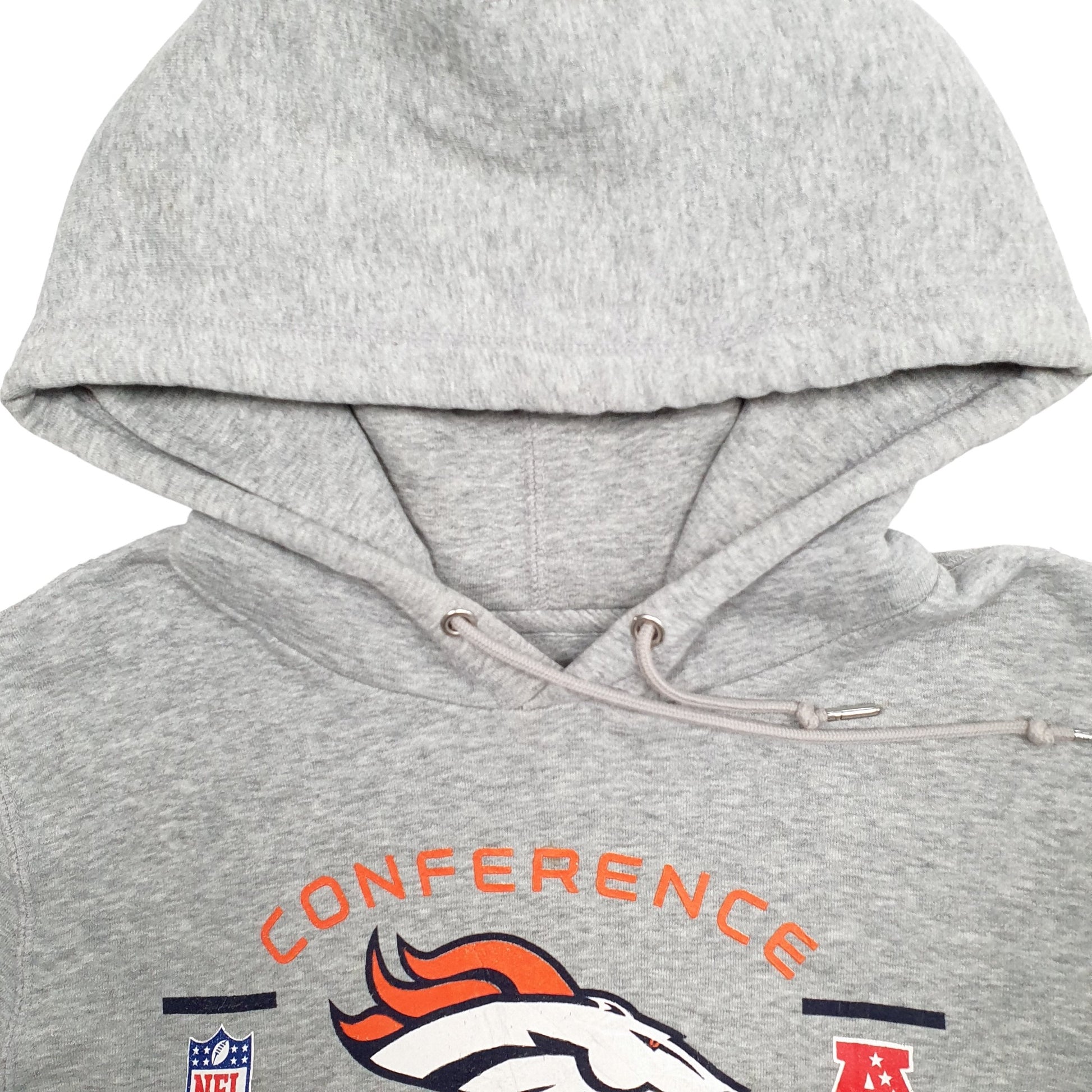 Mens Grey Nike NFL Denver Broncos Football Hoodie Jumper