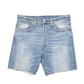 Mens Blue Levis 501 Jorts Cut Offs Distressed Denim Shorts