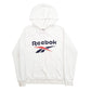 Womens White Reebok Spellout Hoodie Jumper