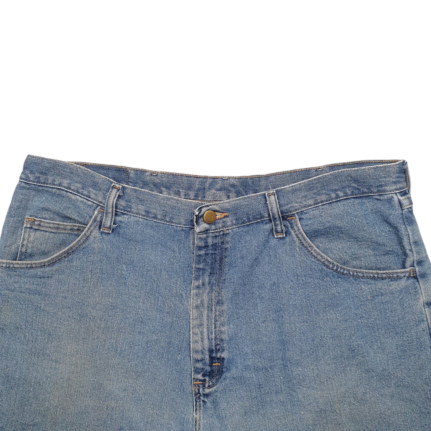 Mens Blue Wrangler Denim Jeans Jorts Denim Shorts