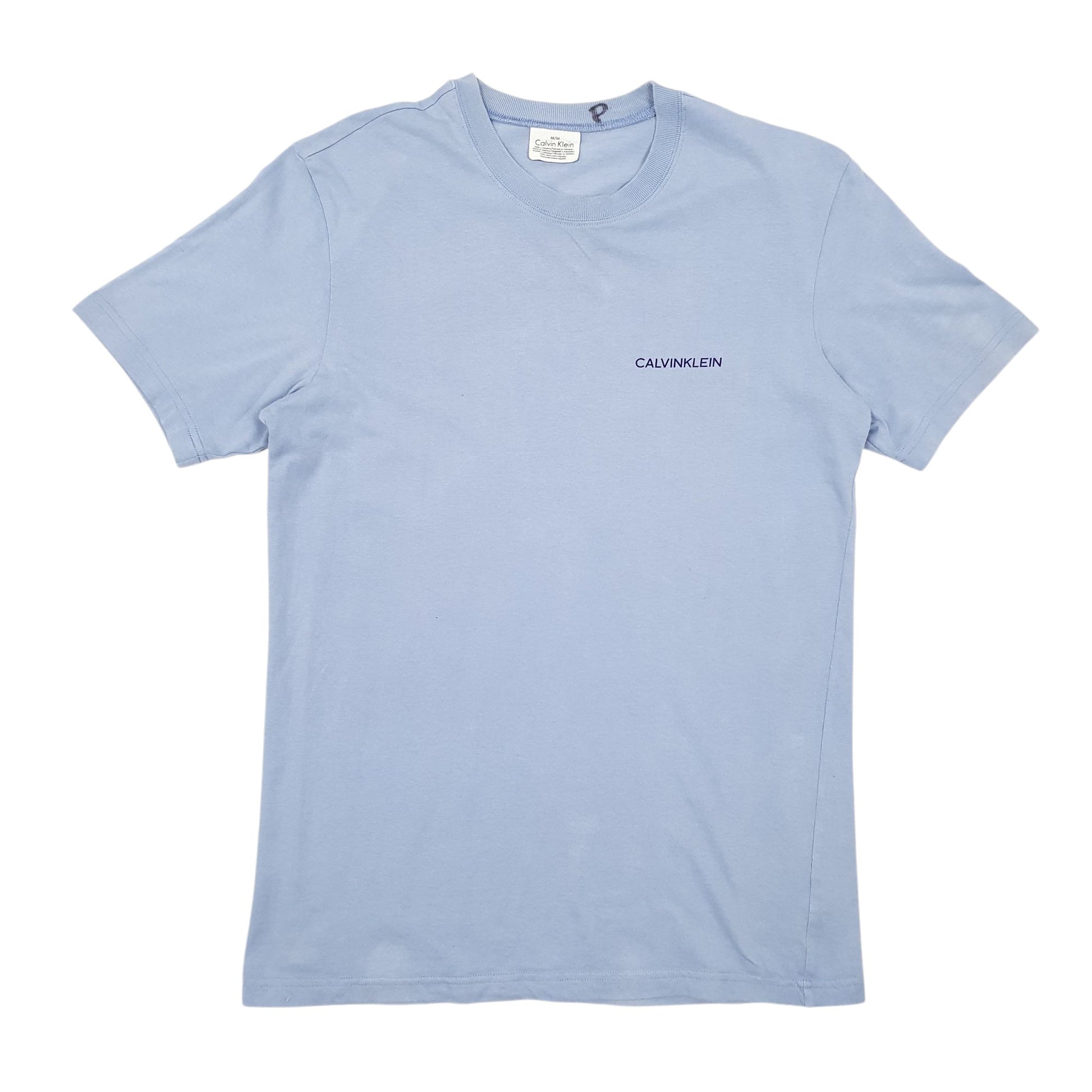 Mens Blue Calvin Klein  Short Sleeve T Shirt