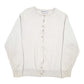 Womens Cream Burberry Of London Knit Vintage Cardigan Sweater Crewneck Jumper