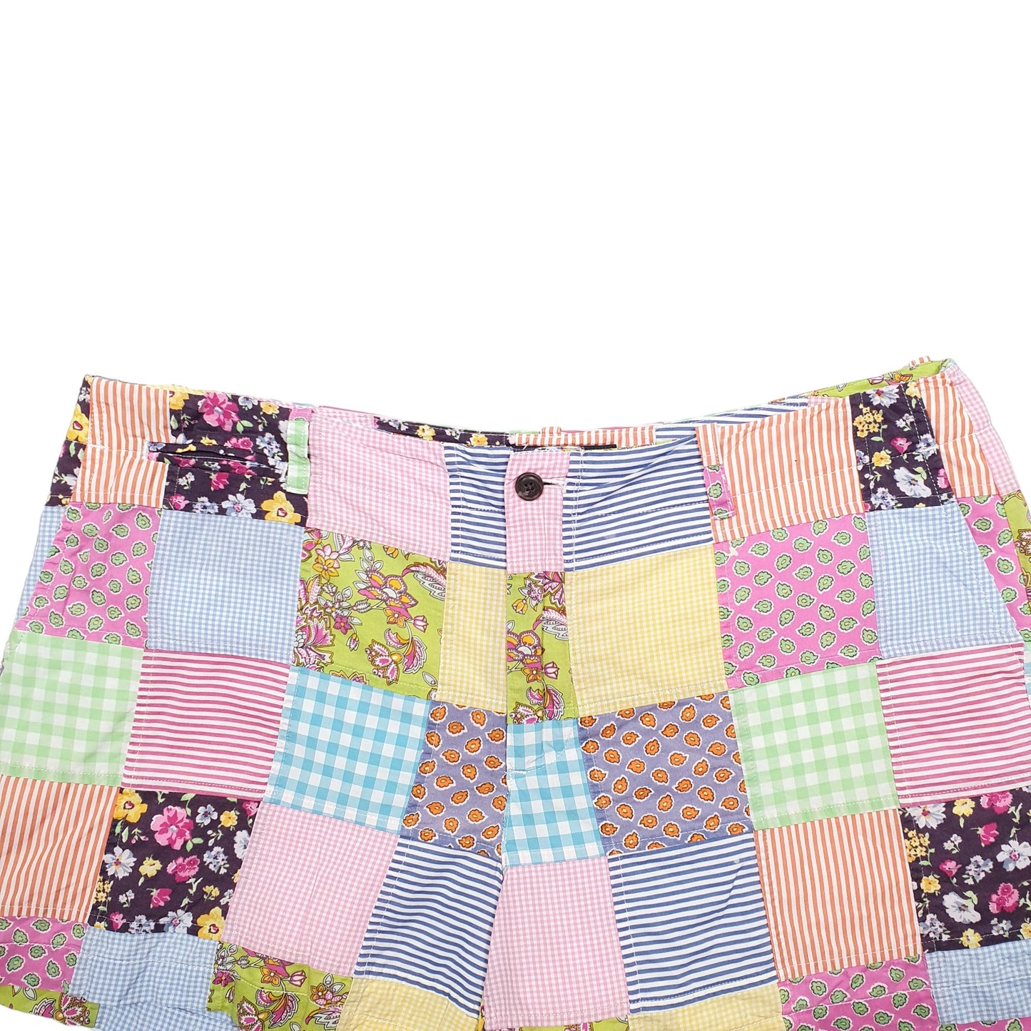 Womens Multi Ralph Lauren Multi Pattern Patchwork Chino Shorts