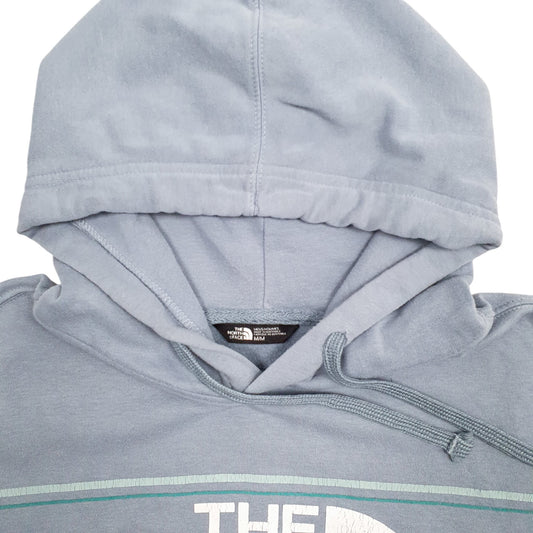 Mens Blue The North Face Spellout Hoodie Jumper