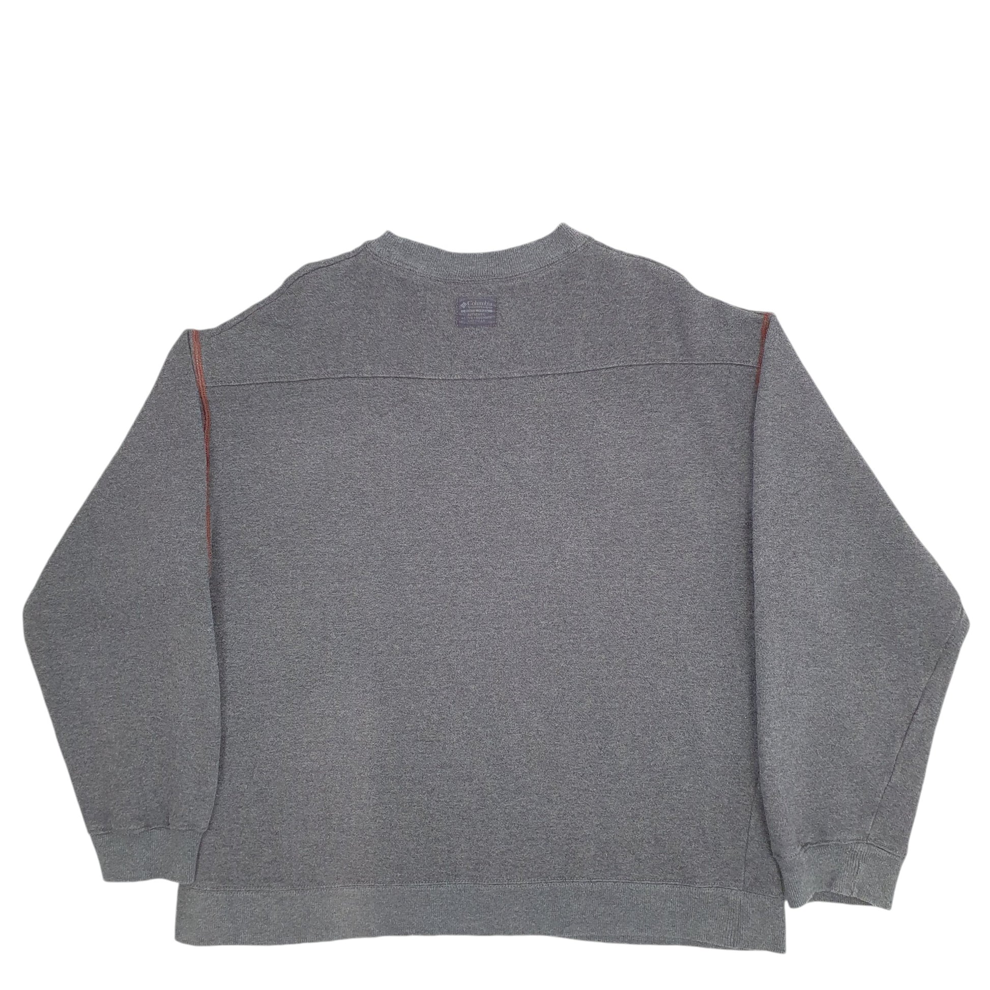 Mens Grey Columbia  Crewneck Jumper