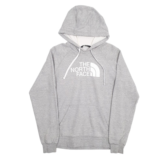 Womens Grey The North Face Spellout Hoodie Jumper