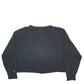 Womens Black Champion Crop Top Crewneck Jumper