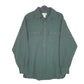 Mens Green L.L.Bean Chamois Overshirt Shacket Long Sleeve Shirt