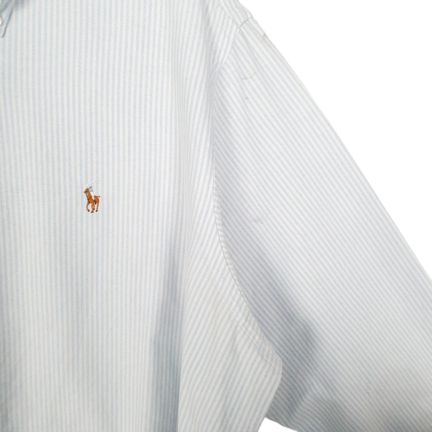 Mens White Ralph Lauren Oxford Long Sleeve Shirt