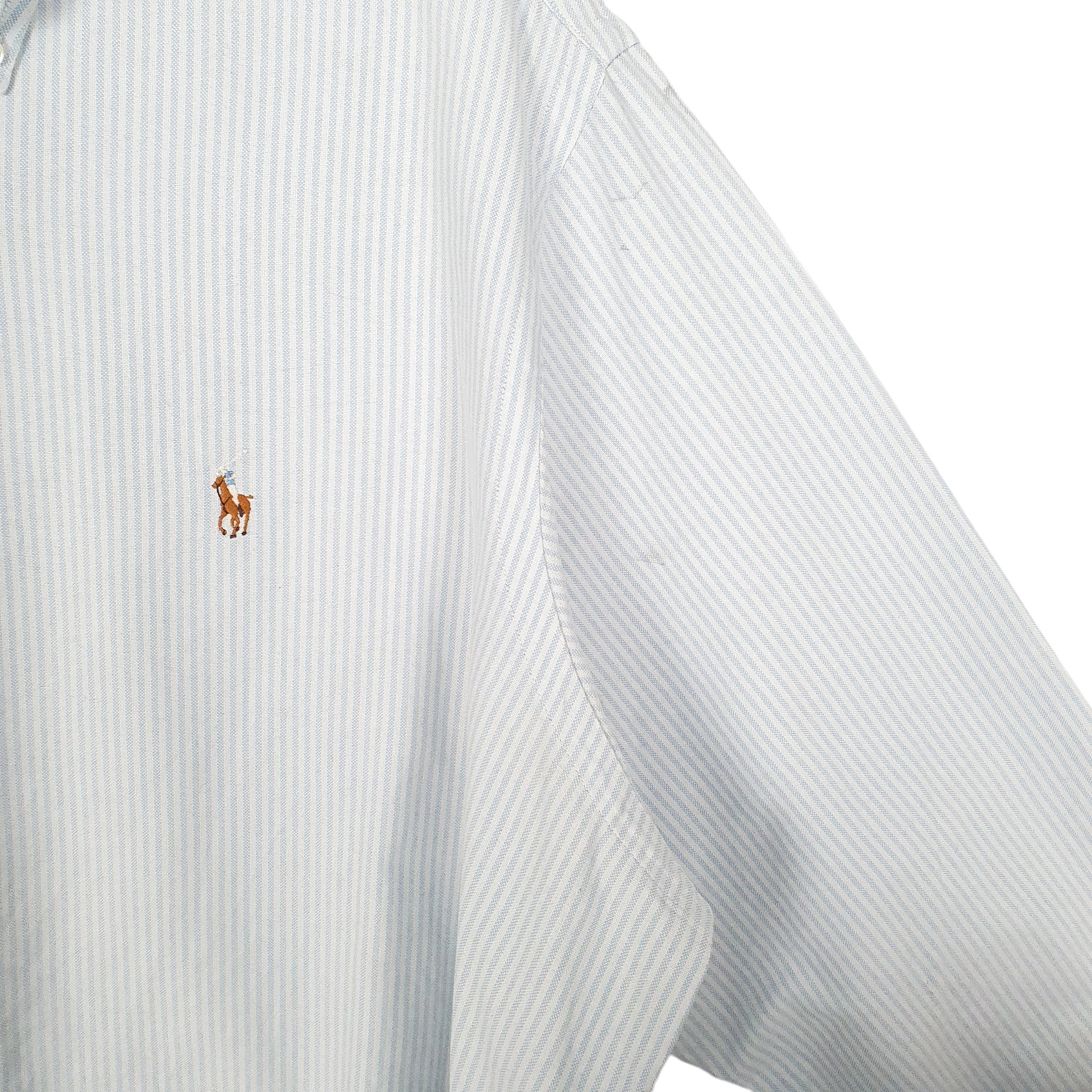 Mens White Ralph Lauren Oxford Long Sleeve Shirt