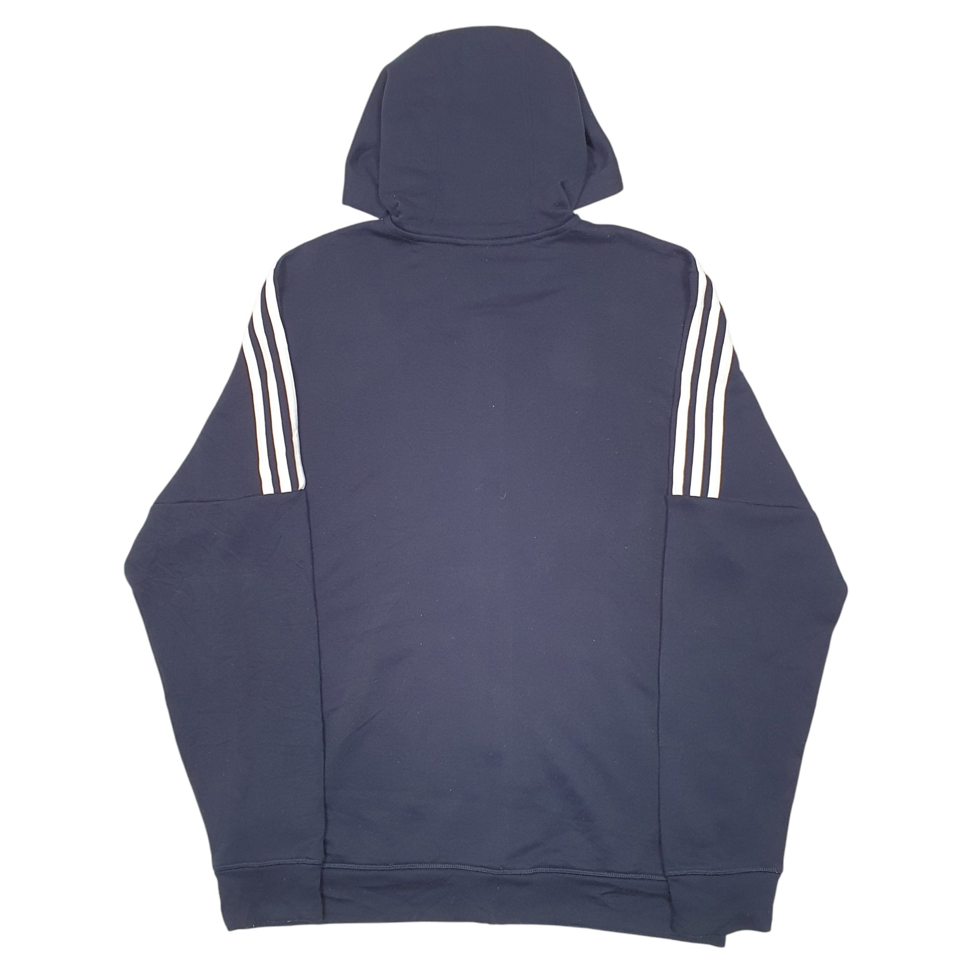 Mens Navy Adidas Hoodie Active Track Top Full Zip Jumper