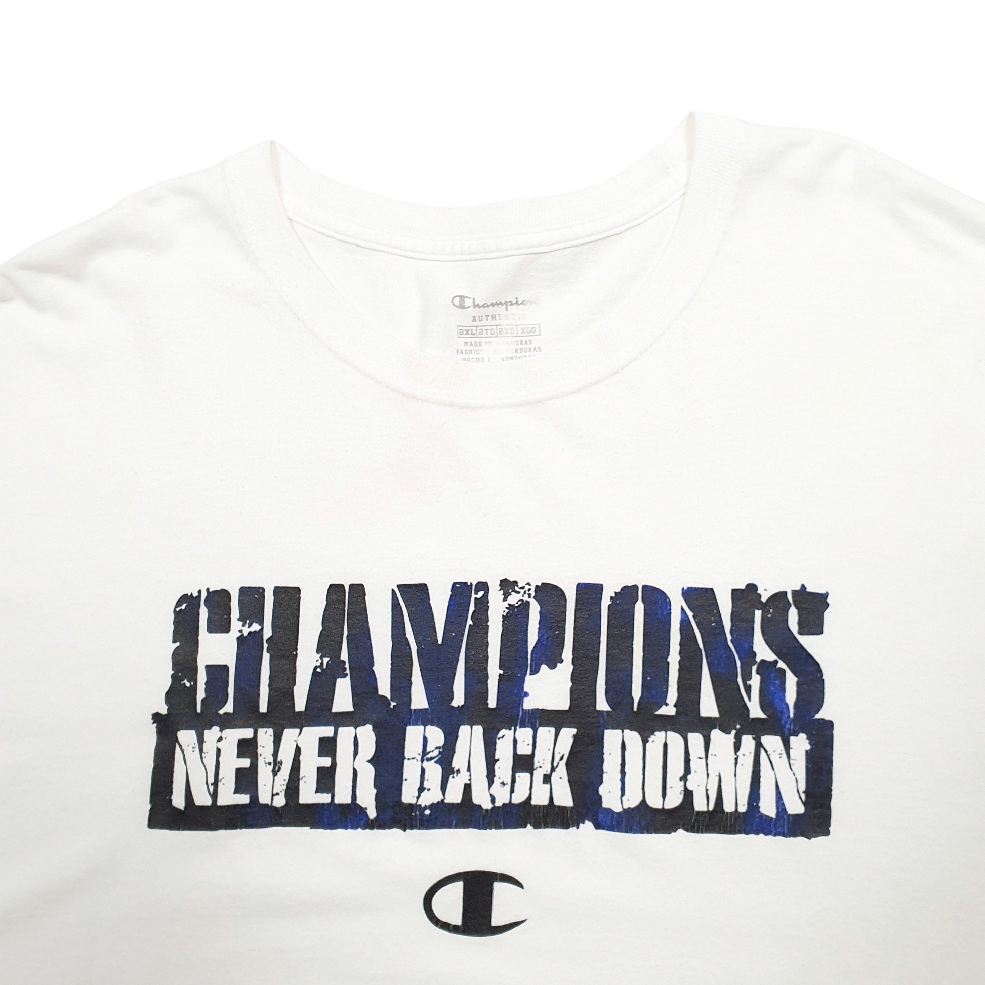 Mens White Champion  Short Sleeve T Shirt