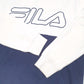 Mens White Fila Spellout Hoodie Jumper