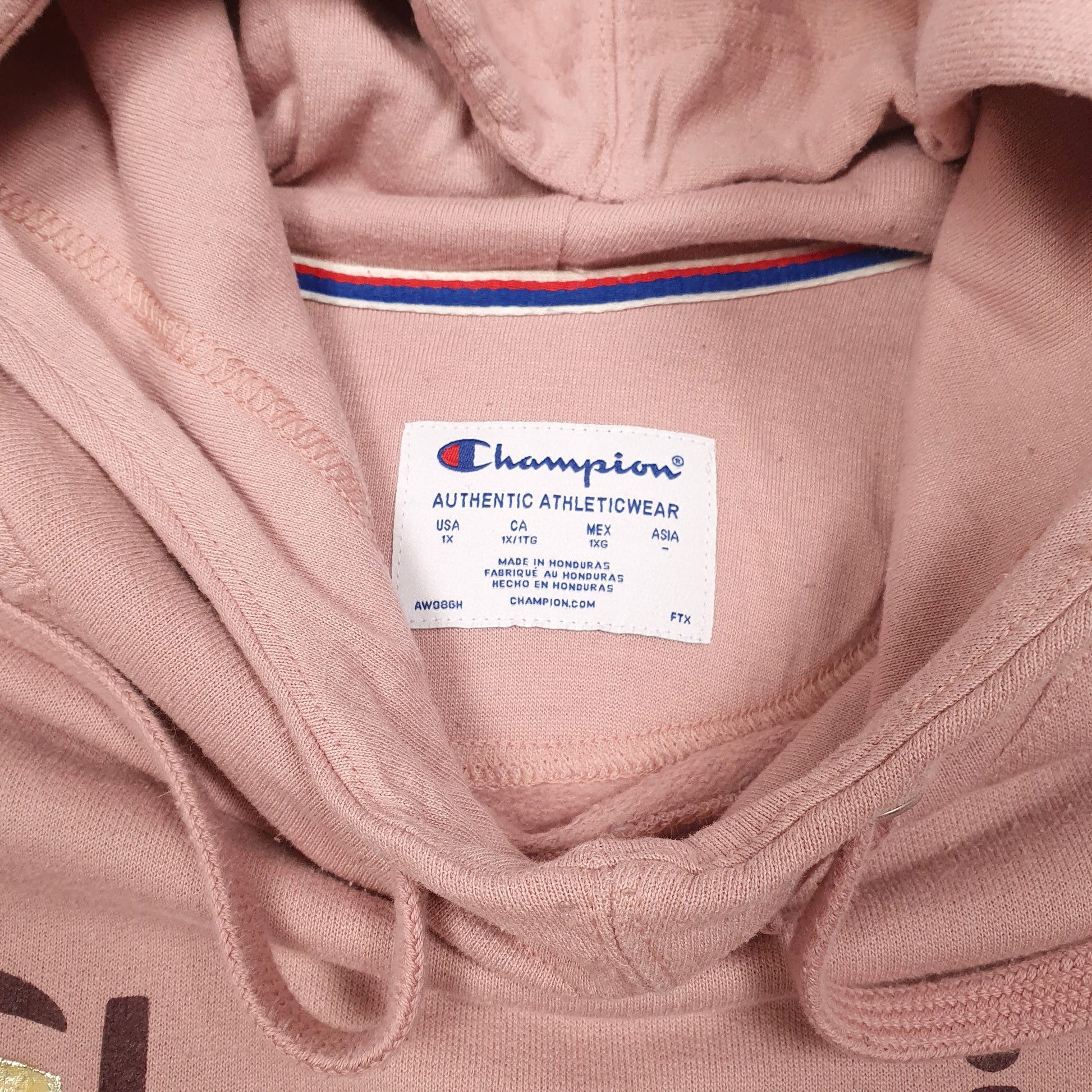 Womens Pink Champion  Hoodie Jumper