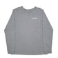 Mens Grey Patagonia Spellout Long Sleeve T Shirt