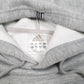 Mens Grey Adidas Spellout Hoodie Jumper