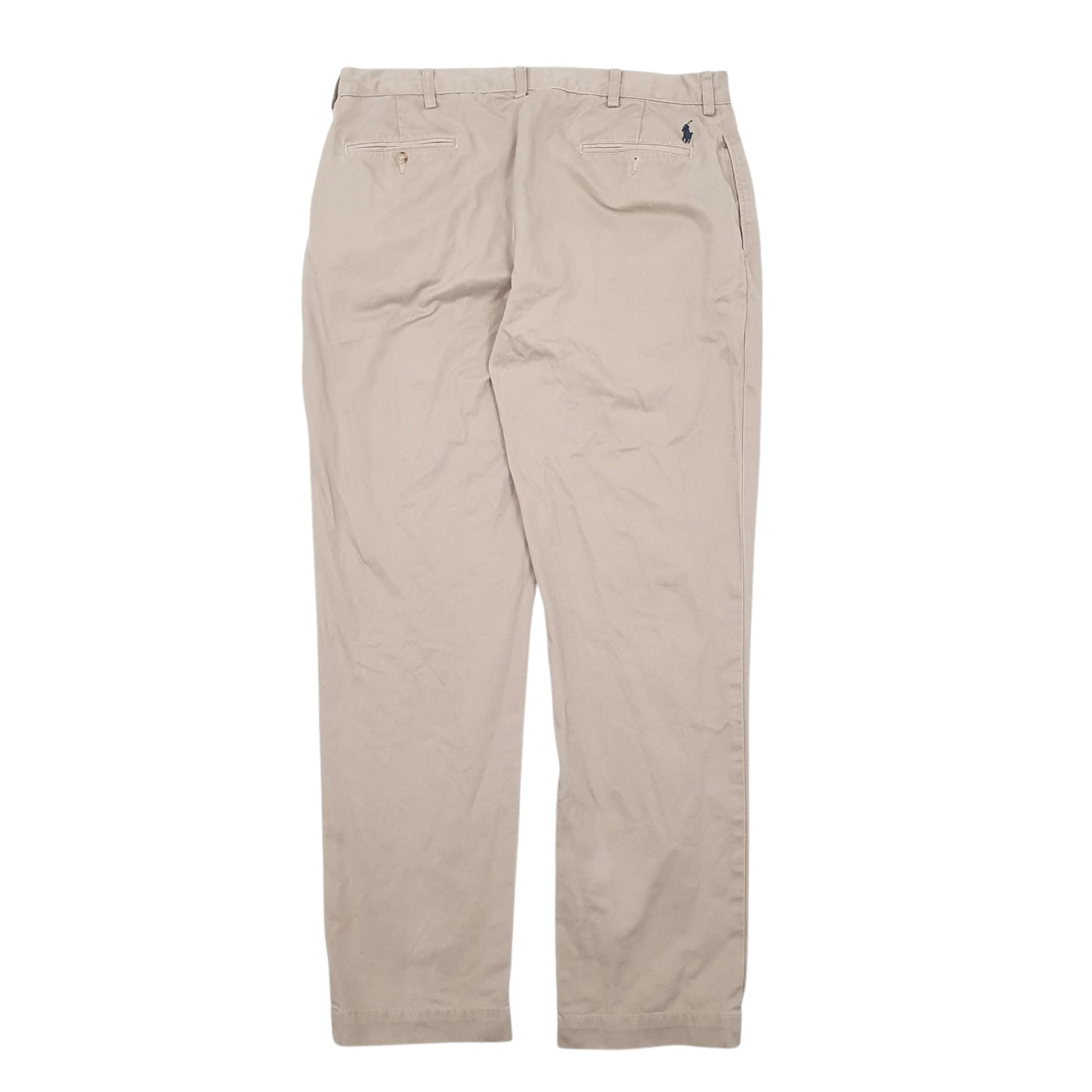 Mens Brown Polo Ralph Lauren Double Pleated Ethan Pant Chino Trousers