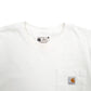 Mens White Carhartt  Short Sleeve T Shirt