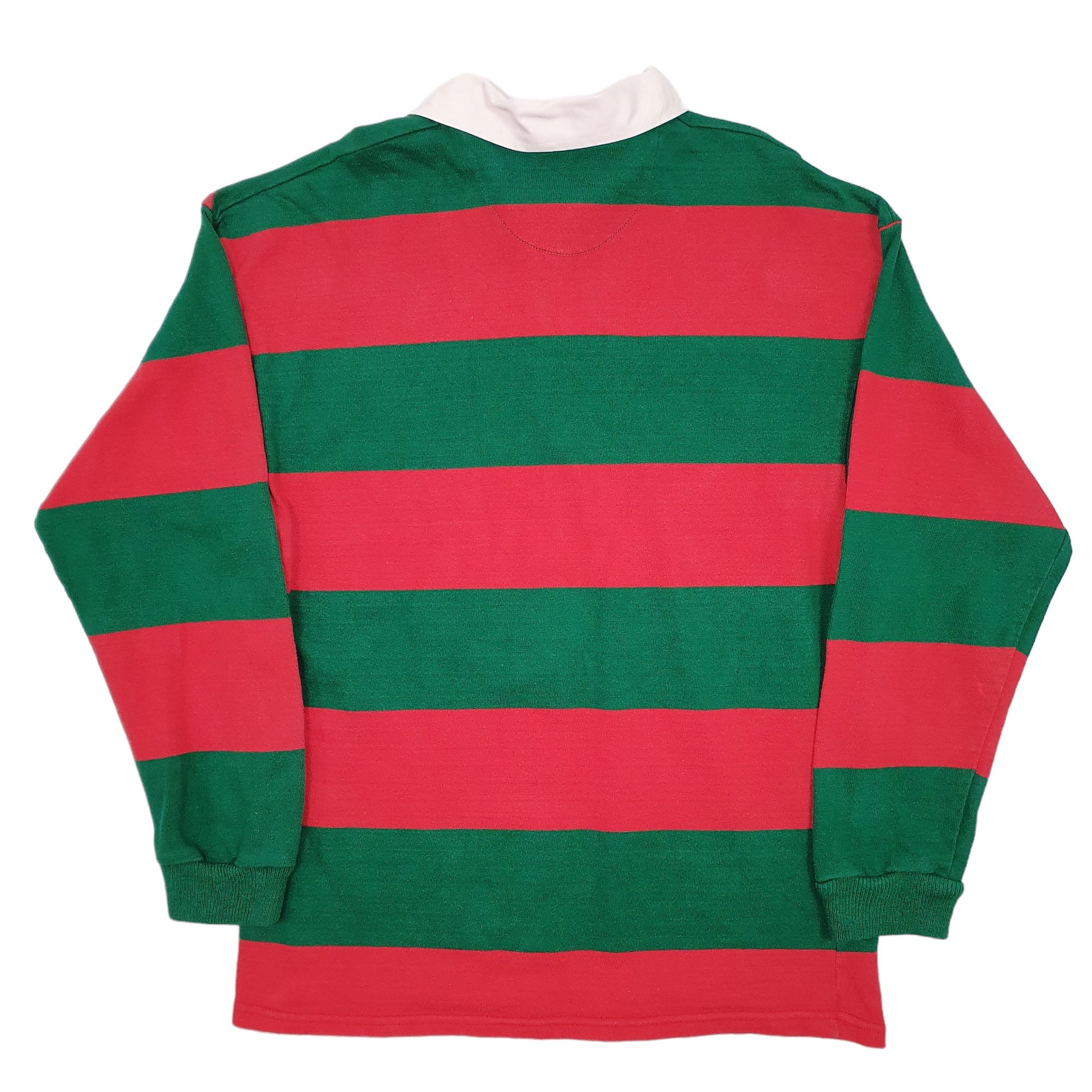 Mens Green Island Beach Co  Long Sleeve Polo Shirt