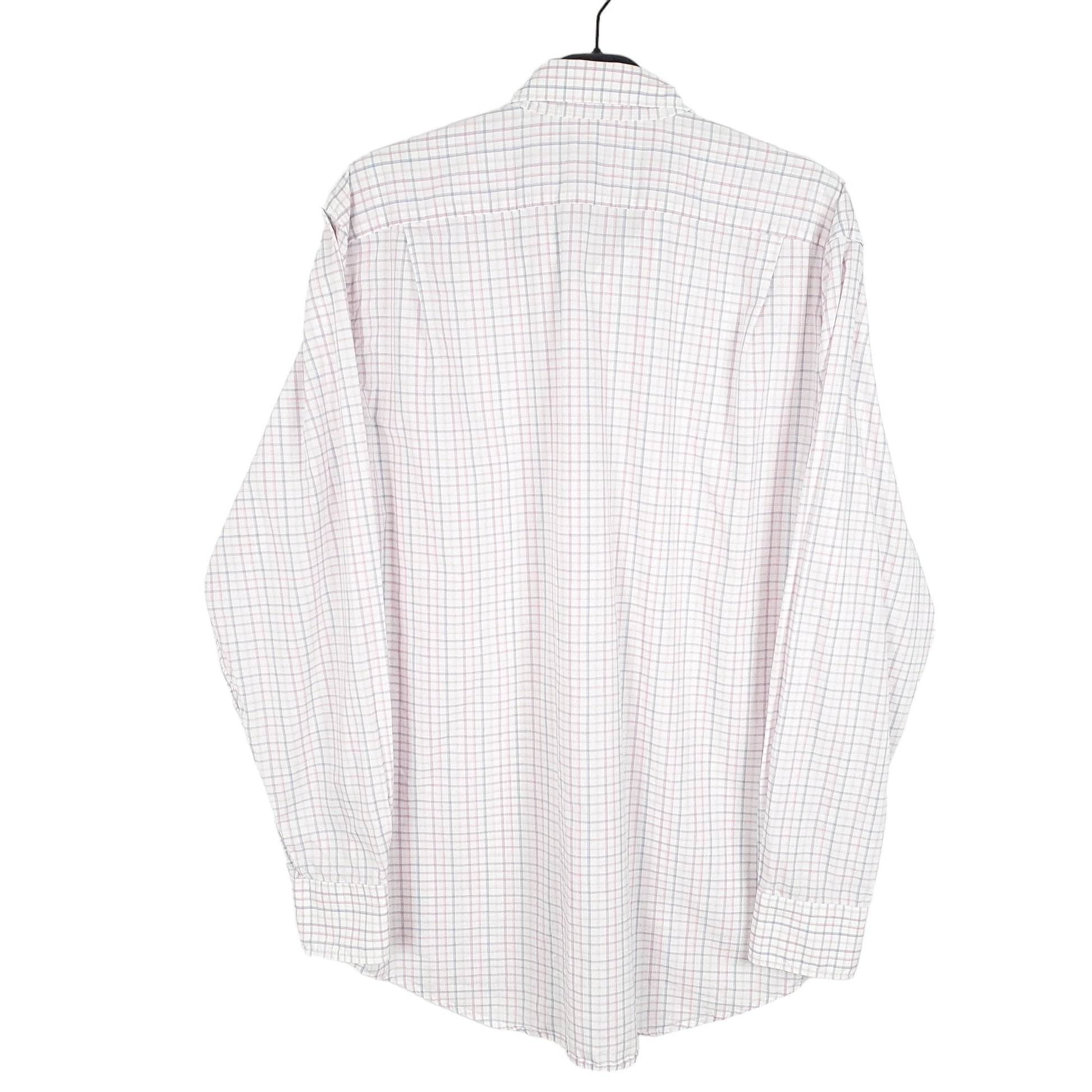 Mens White Lacoste  Long Sleeve Shirt