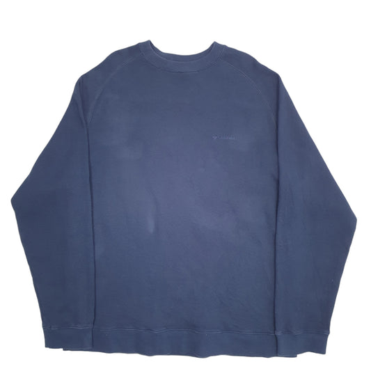 Mens Navy Columbia  Crewneck Jumper