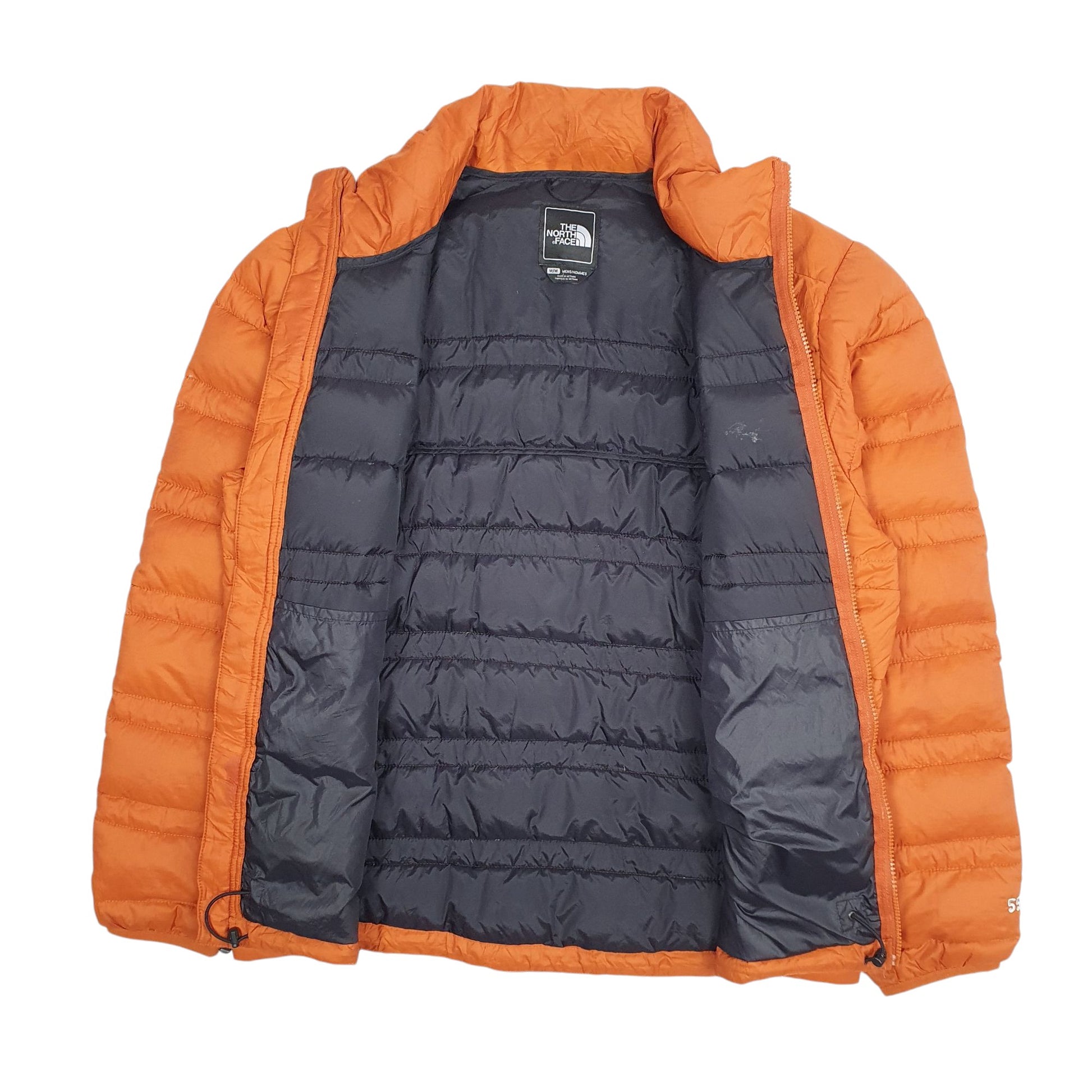 Mens Orange The North Face 550 Crewneck Coat