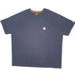 Mens Navy Carhartt Force Short Sleeve T Shirt