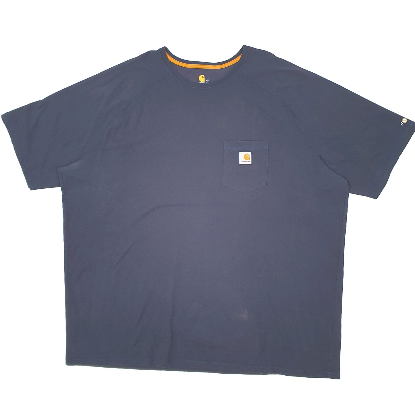 Mens Navy Carhartt Force Short Sleeve T Shirt