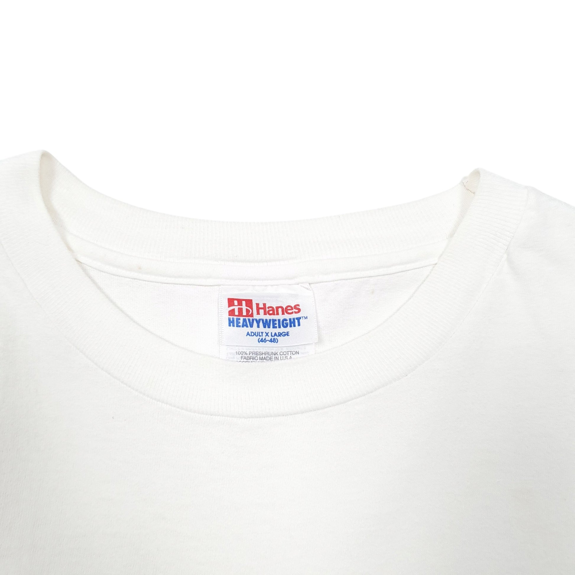 Mens White Hanes Single Stitch Vintage 90s St Thomas Short Sleeve T Shirt
