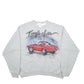 Mens Grey Fruit Of The Loom Airbrush Car Crewneck Jumper
