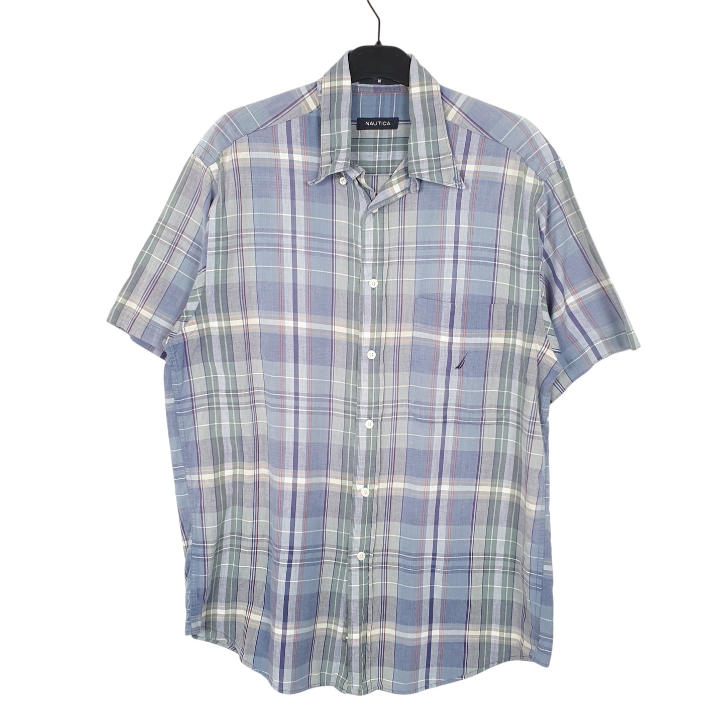Mens Blue Nautica  Short Sleeve Shirt