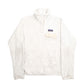 Womens White Patagonia Snap Buttons Quarter Zip Jumper