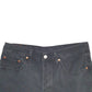 Womens Black Levis Distressed Denim Shorts
