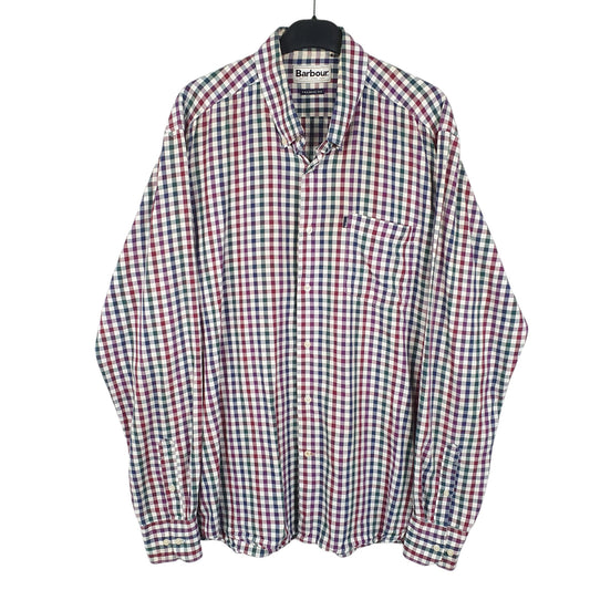 Mens White Barbour Tailored Fit Long Sleeve Shirt