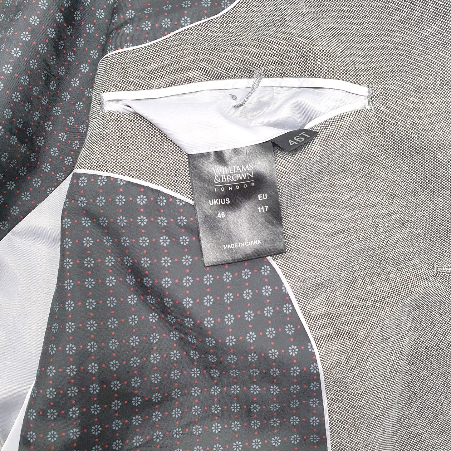 Mens Grey Williams & Brown   Coat