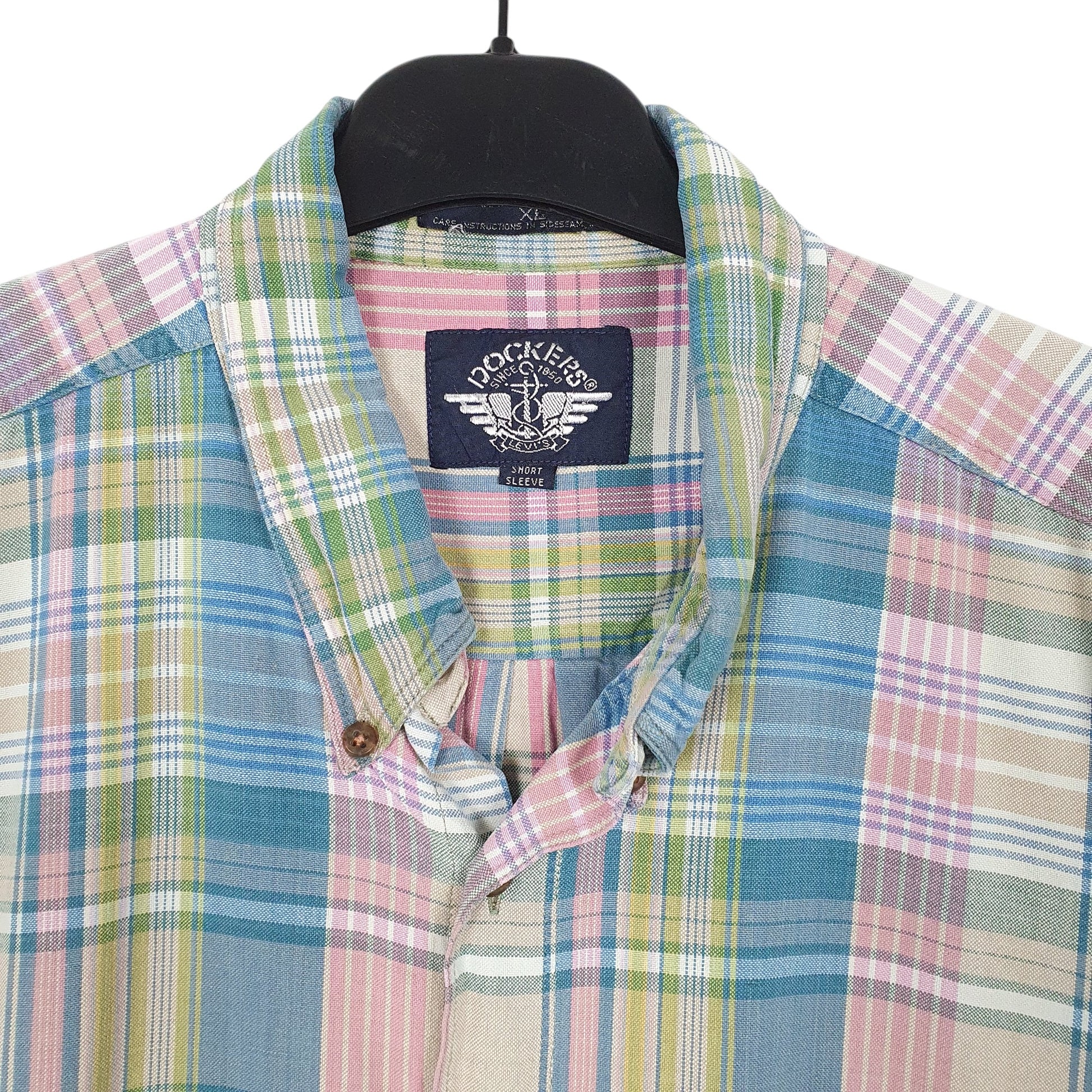 Mens Blue Dockers Vintage Levis Short Sleeve Shirt