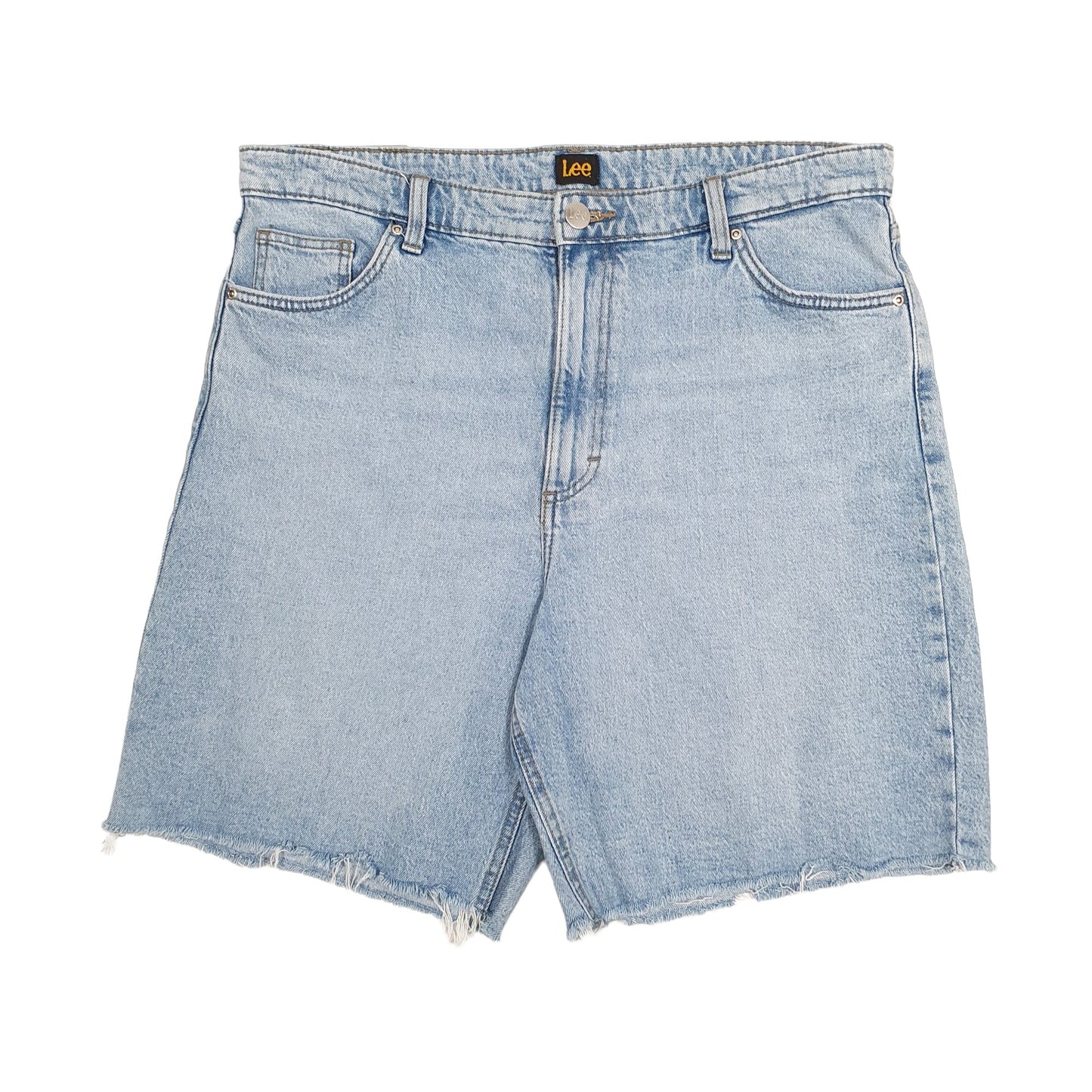 Womens Blue Lee Cut Off Jorts Denim Shorts