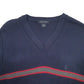 Mens Navy Nautica Knit Crewneck Jumper