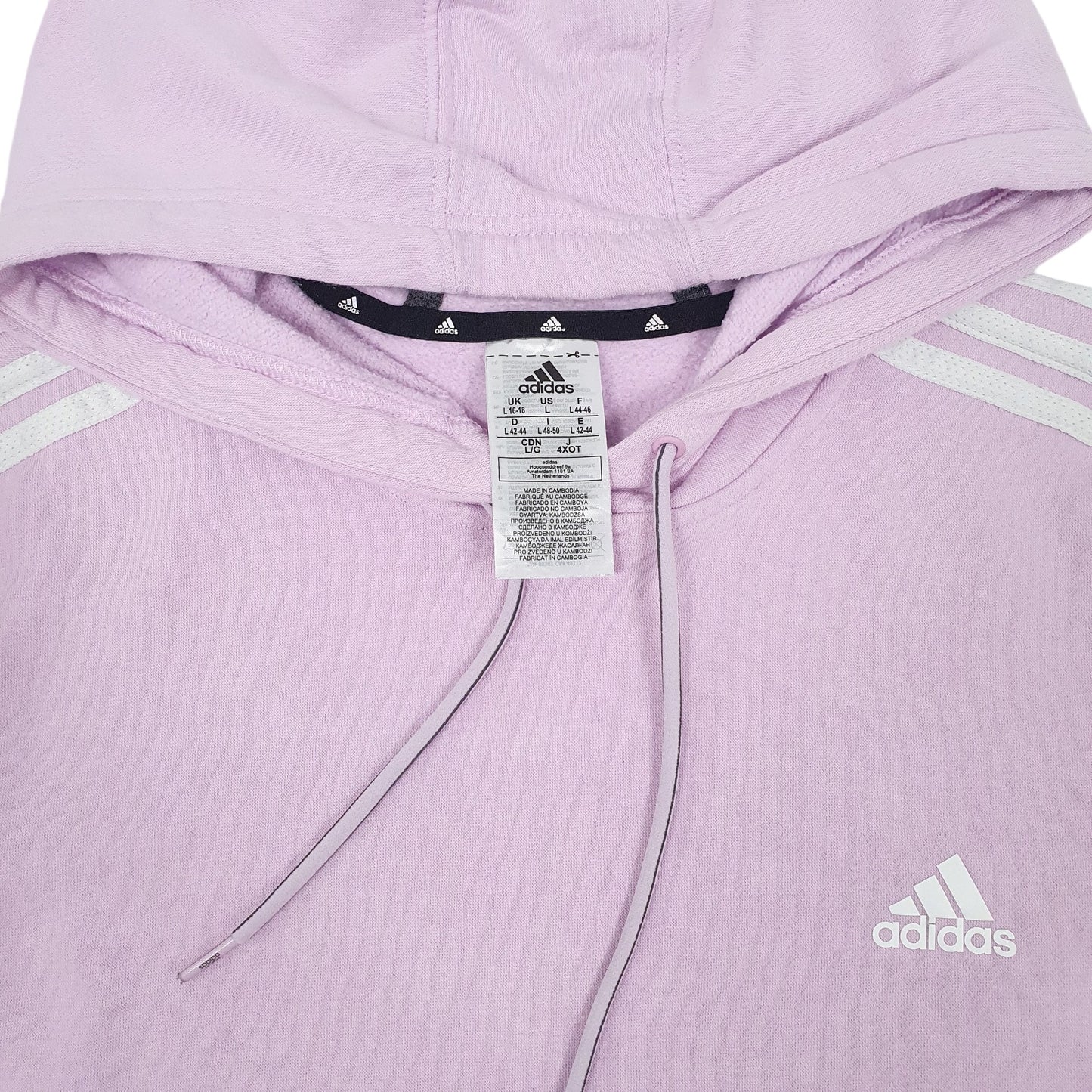 Womens Pink Adidas  Hoodie Jumper