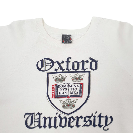 Mens White Unbranded Vintage Oxford University Crewneck Jumper