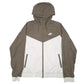Mens Grey Nike Windrunner Hooded  Coat