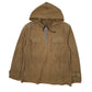Mens Brown Unbranded Military Smock Hoodie Zip  Coat