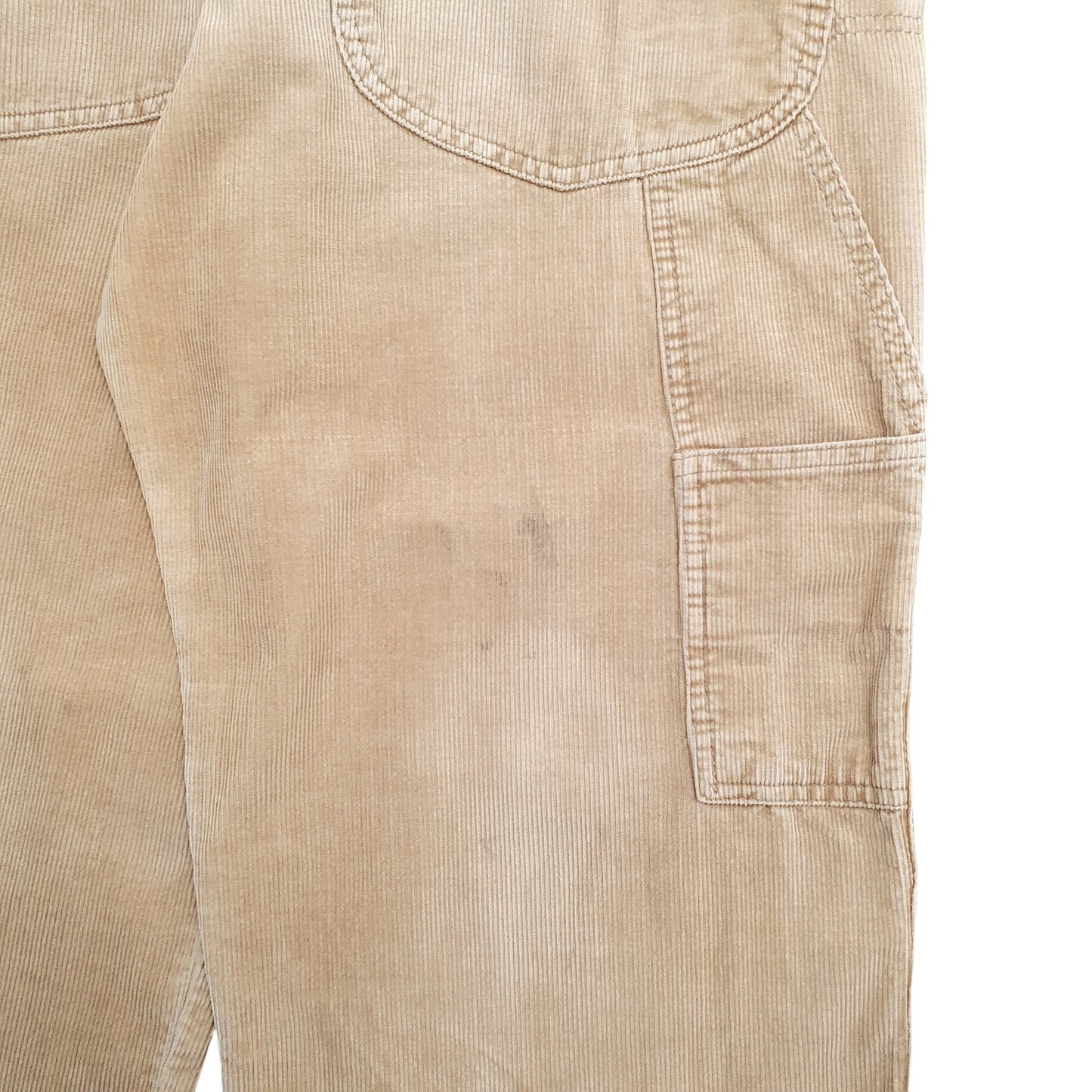 Mens Beige Lee  Corduroy Trousers
