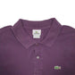 Mens Purple Lacoste  Short Sleeve Polo Shirt