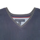 Mens Navy Tommy Hilfiger Knit Sweater Vest V Neck Jumper