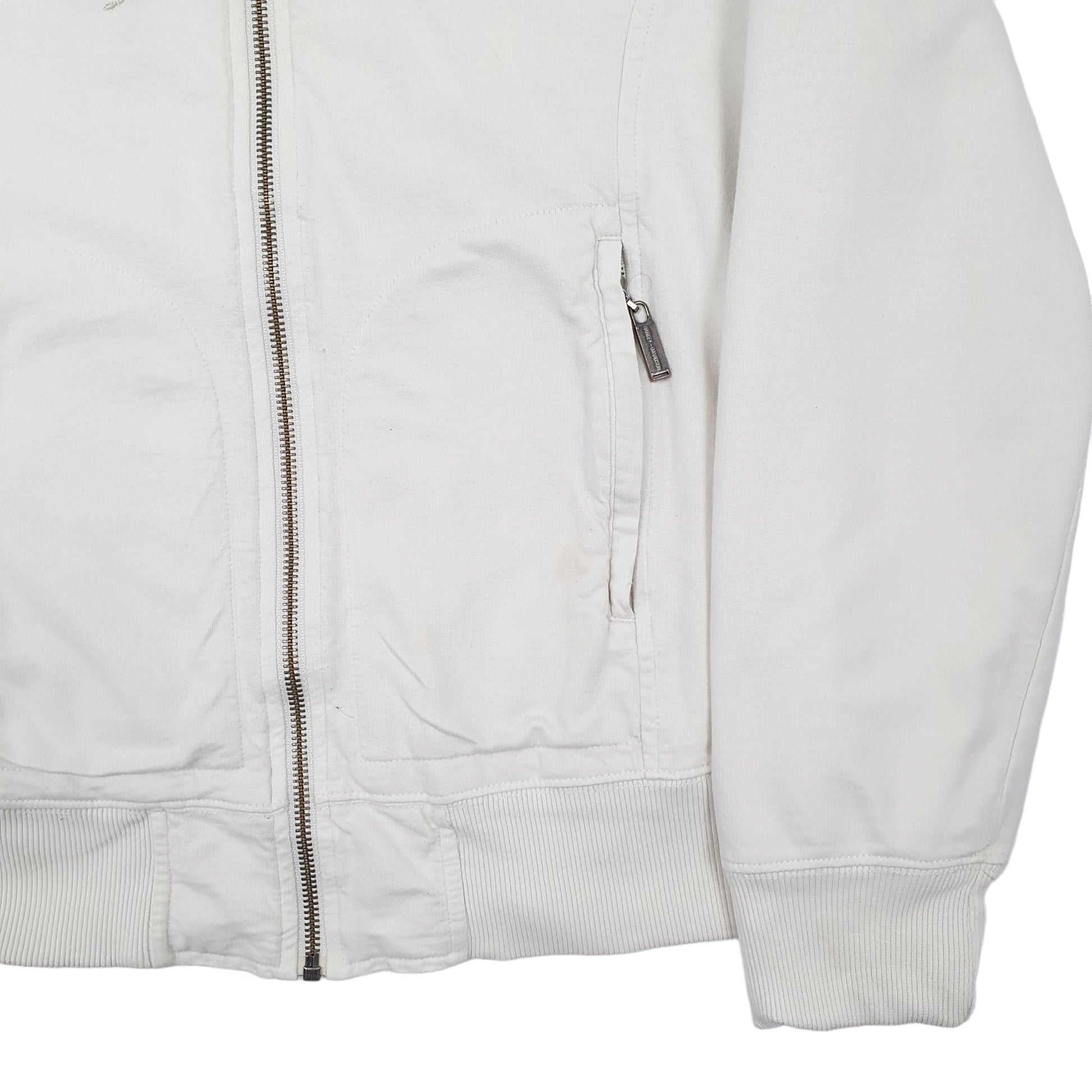 Womens White Harley Davidson  Full Zip Jumper