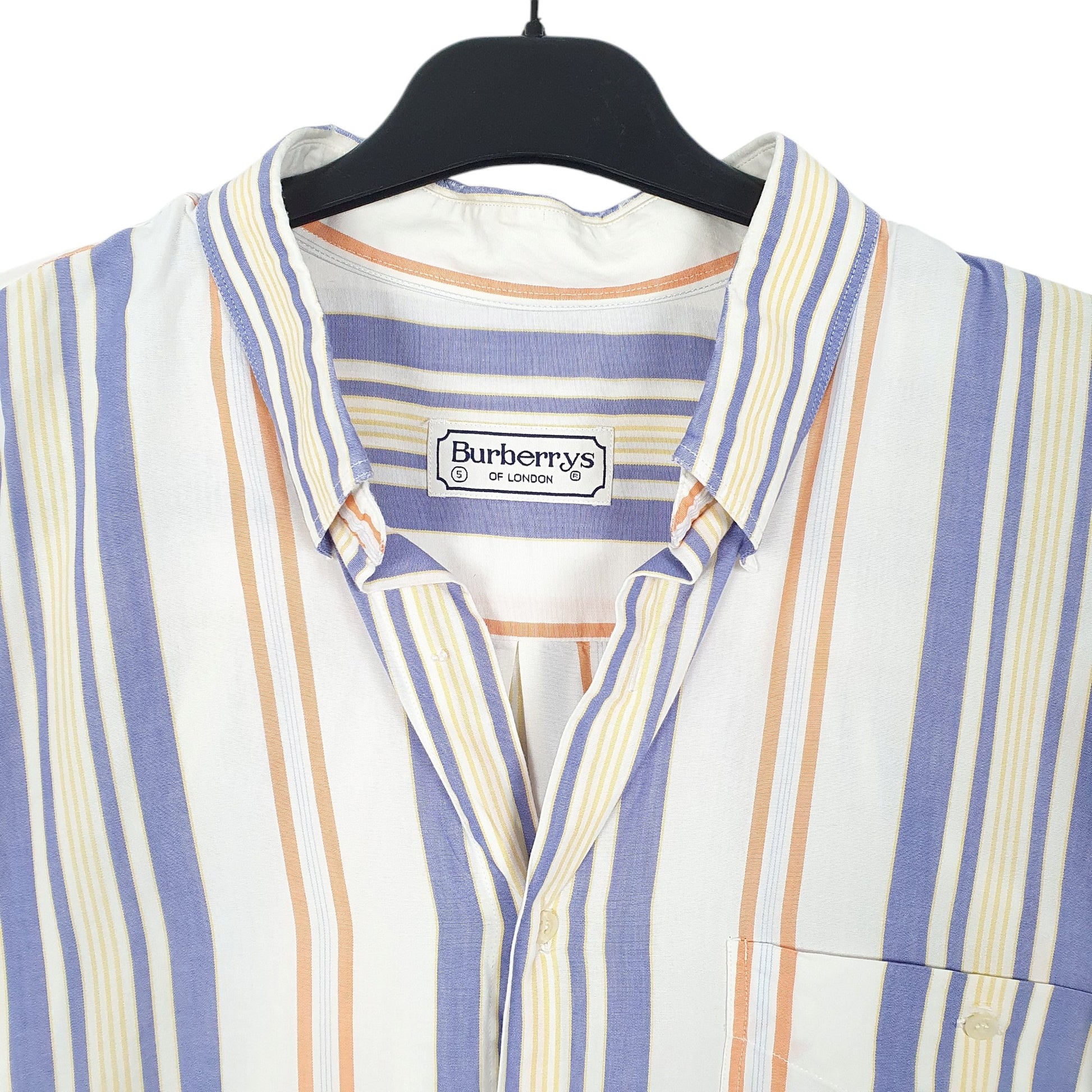 Mens White Burberry London Short Sleeve Shirt